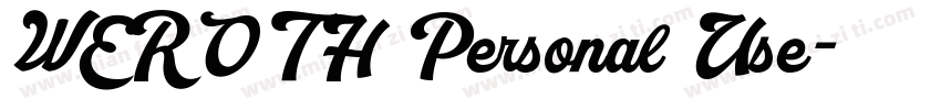 WEROTH Personal Use字体转换